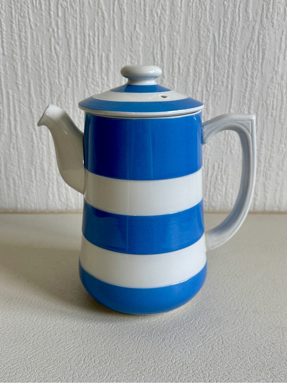 Vintage T.G. Green & Co. Cornish Kitchen Ware Striped Teapot